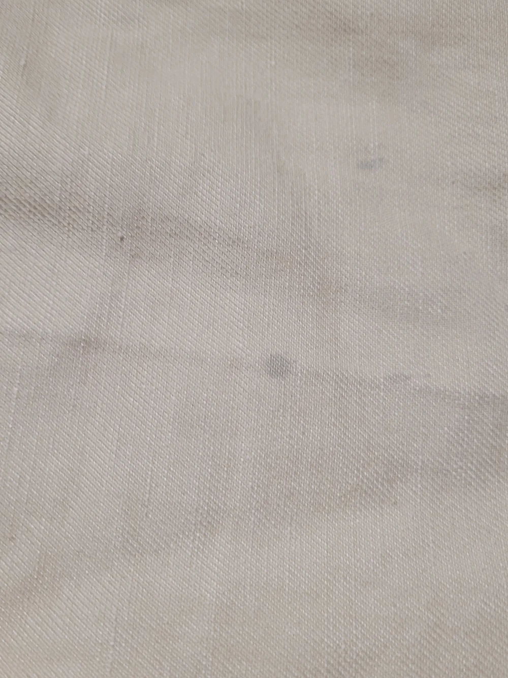 Sandro Cream Collared Utility Jumpsuit Uno Cotton Linen-Blend Twill Pockets M - Picture 9 of 15